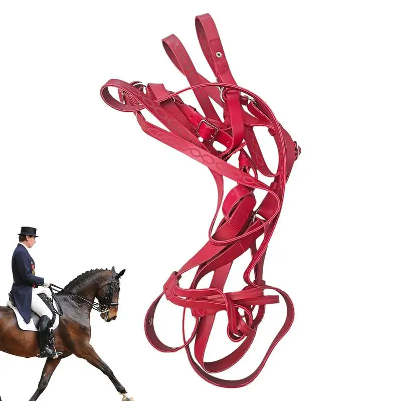 

Small Horse Halter Tied Halter Adjustable Chin & Throat Snap Horse Safety Halter Padded Nylon Colorful Comfortable Horse Halter