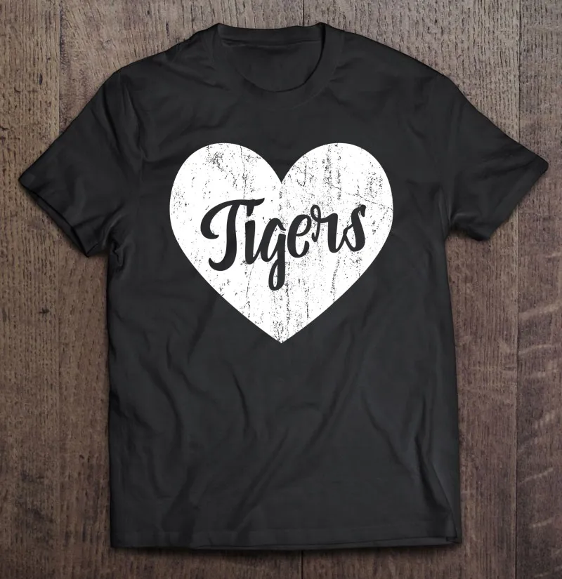 

Футболка мужская с изображением тигров, школьная Спортивная одежда для фанатов, талисман «дух», подарок с милым сердцем, необходимая одежда