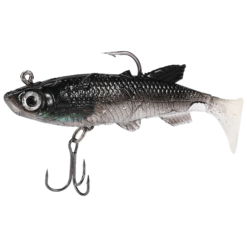 

5pcs/lot Soft Lure 8cm 14g Wobblers Artificial Bait Fishing Lures Sea Bass Carp Fishing Lead Fish Jig