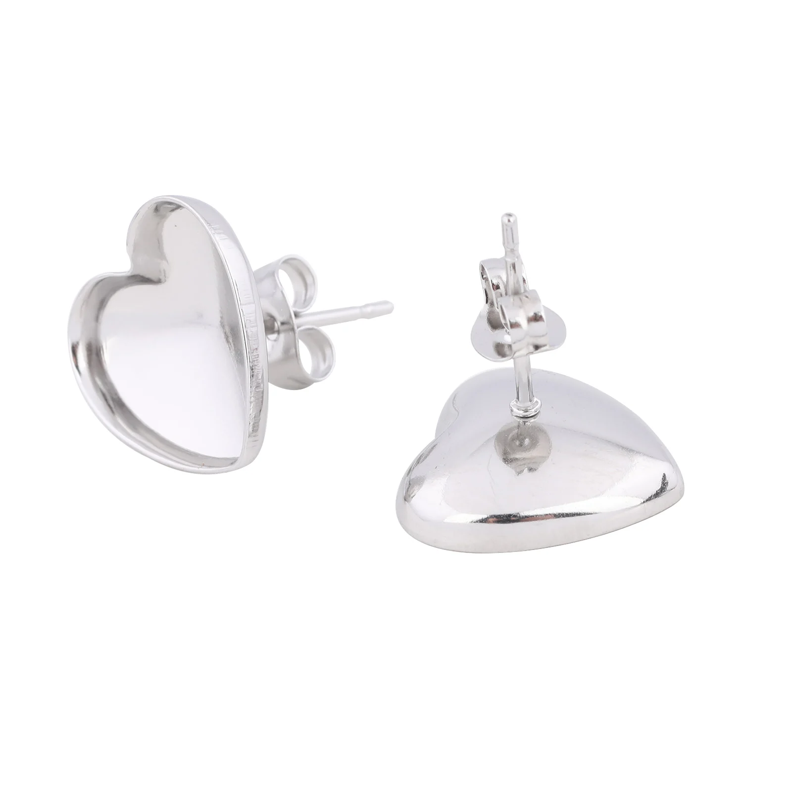 Основы для сережек сердечки из нержавеющей стали Onwear 20 шт. | AliExpress