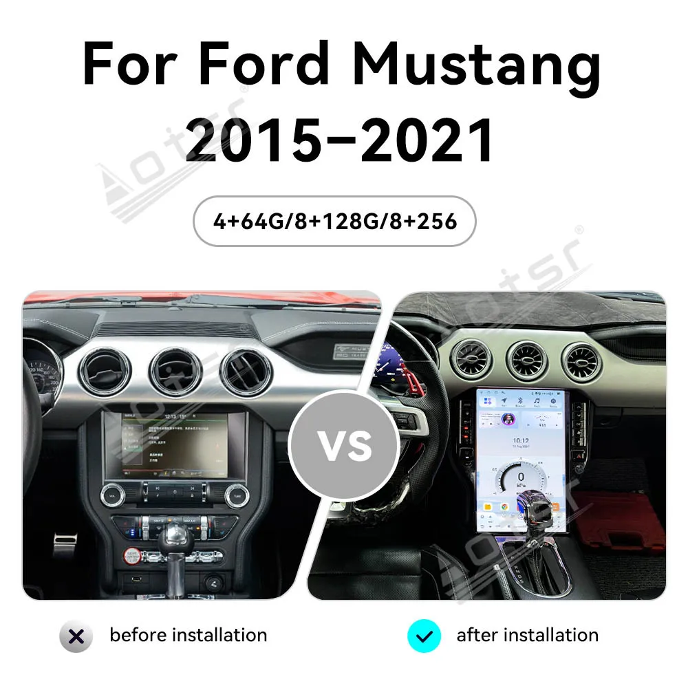 14 5-дюймовый очень большой экран Android автомобильный радиоприемник для Ford Mustang