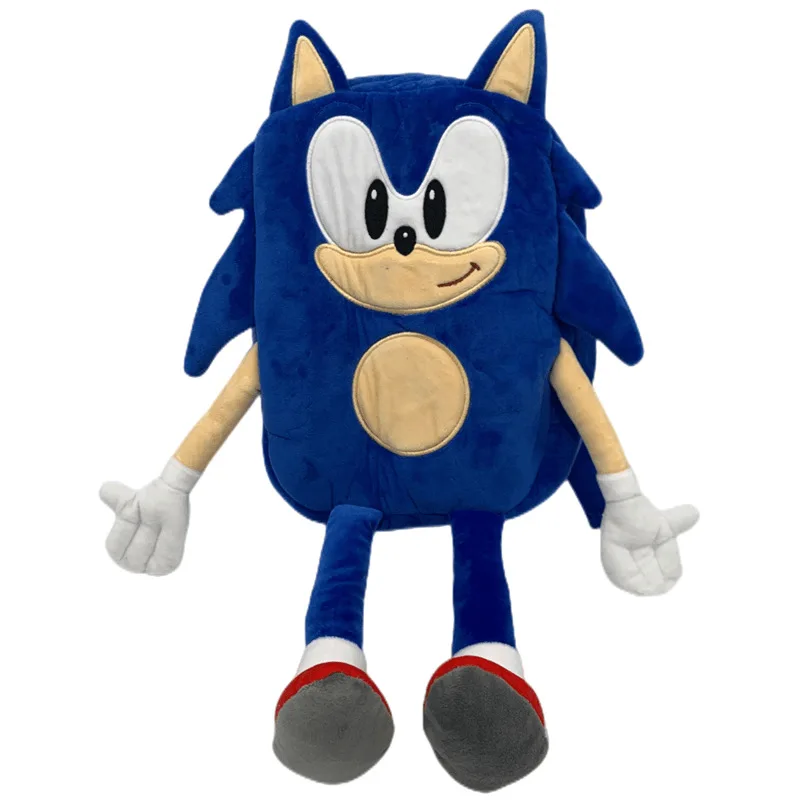 

40 см Sonic The Hedgehog Детская плюшевая сумка рюкзак школьные сумки Рождественский подарок