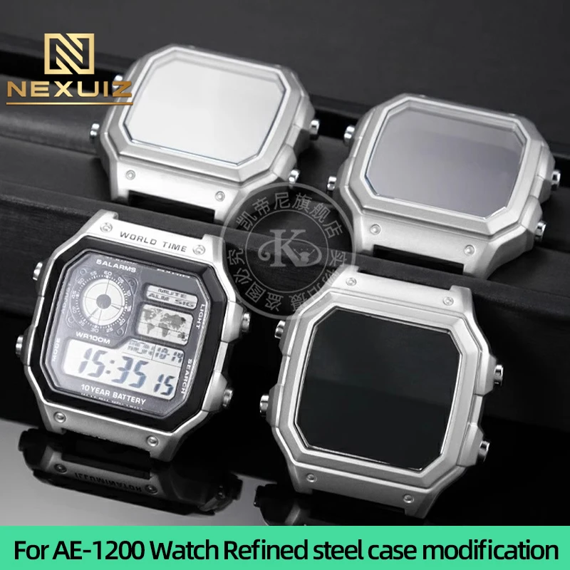 Для Casio 3299 AE-1200 стальной корпус часов модифицированный металлический комплект с