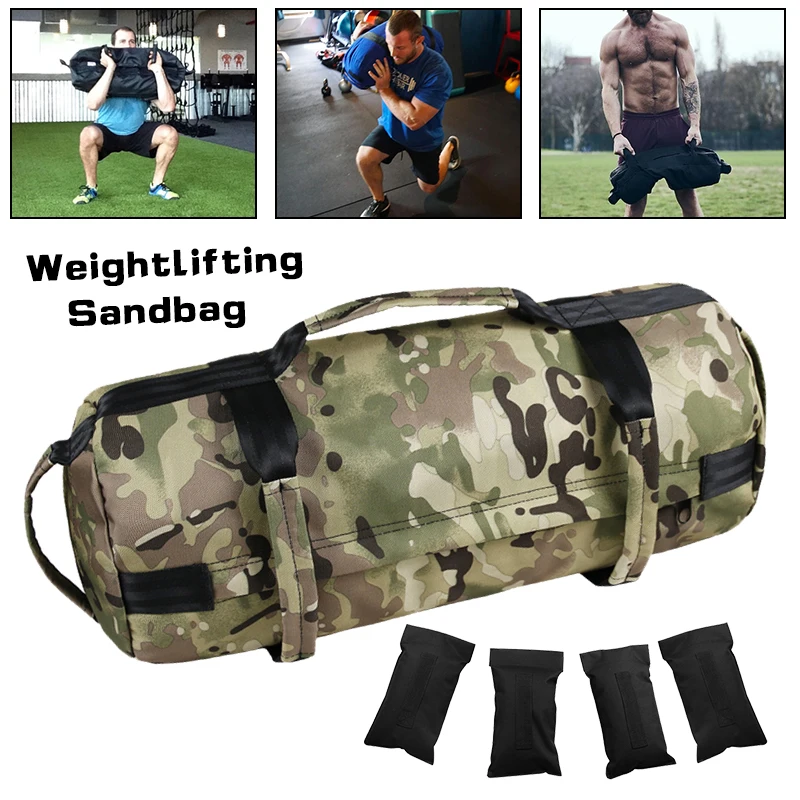

Muscle Bag Adjustable Punching Tools Weight Training Fitness Weightlifting Camouflage Bag Sandbag Exercise