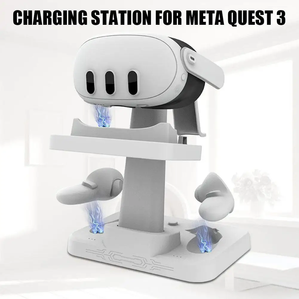 

Charging Dock for Oculus/Meta Quest 3 VR Charging Station Controller Charging Station Display Stand With LED Indicator