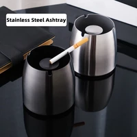 obelix 1pcs stainless steel ashtray windproof ashtray cigar ashtray for patio hotel tabletop home office decorate durable gifts