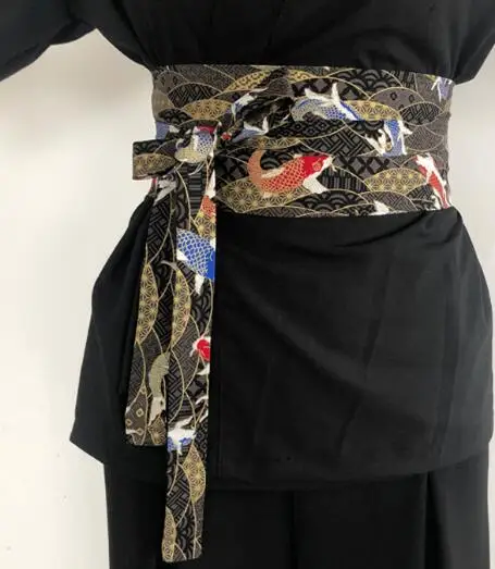 

Japanese Belt Chef Work Waiter 15cm Cummerbund Women