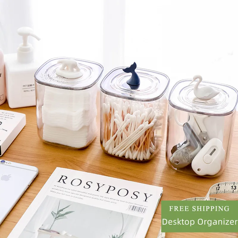 

Органайзер для косметики, коробка для хранения ювелирных изделий, держатель для ватных палочек, прозрачный органайзер для ватных палочек в ...