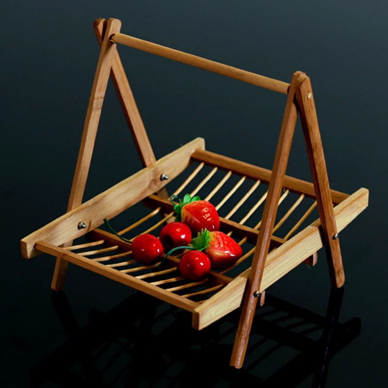 

Bamboo Woven Drying Rack Bamboo Frame Mutton Rack Cold Dry Zhawu Dessert Bamboo Folding Basket Hot Pot Serving Bamboo
