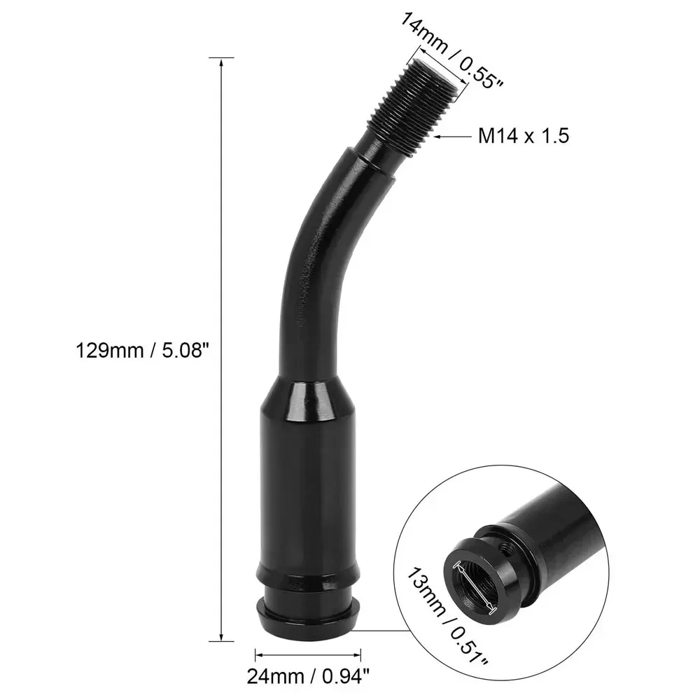 5-дюймовый рычаг переключения передач автомобиля алюминиевый изгиб ручка