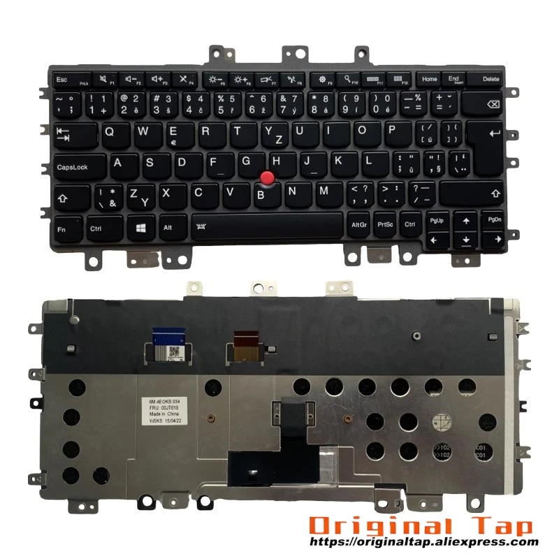 Клавиатура с чешской подсветкой CZ для Lenovo Thinkpad Helix 20CG 20CH 00UR008 00UR046 00JT632 00JT592