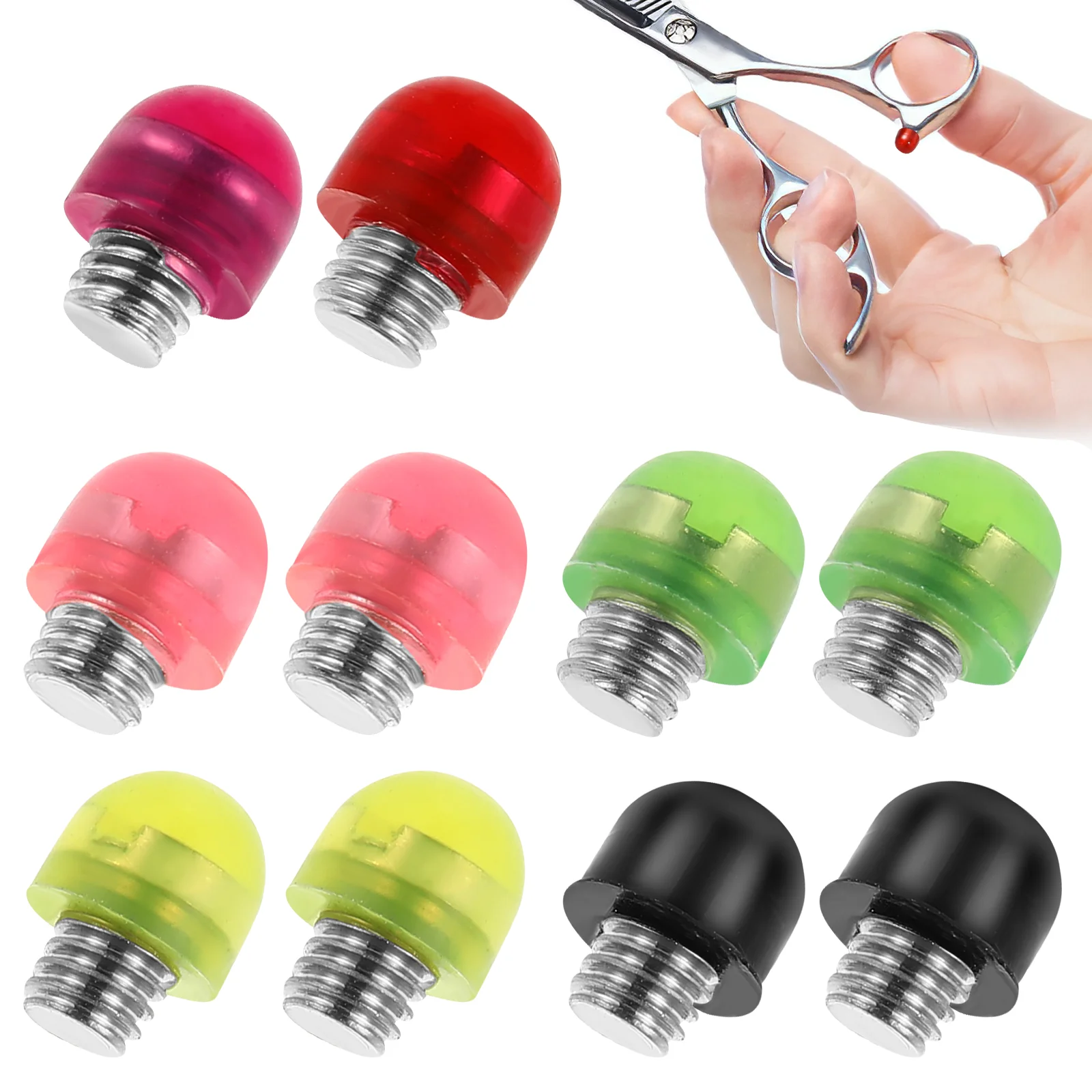 

10 Pcs Scissors Muffler Silencer Accessories Barber Tools Practical Silencers Plastic Replacement Salon