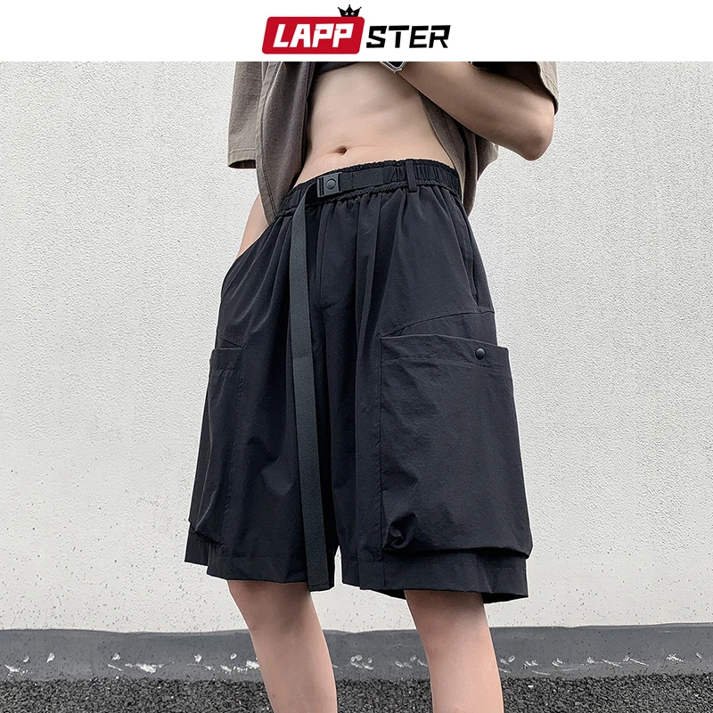 

LAPPSTER Y2k Streetwear Multi-pocket Cargo Shorts 2023 Summer Overalls Men Harajuku Baggy Shorts Korean Fashions New In Shorts