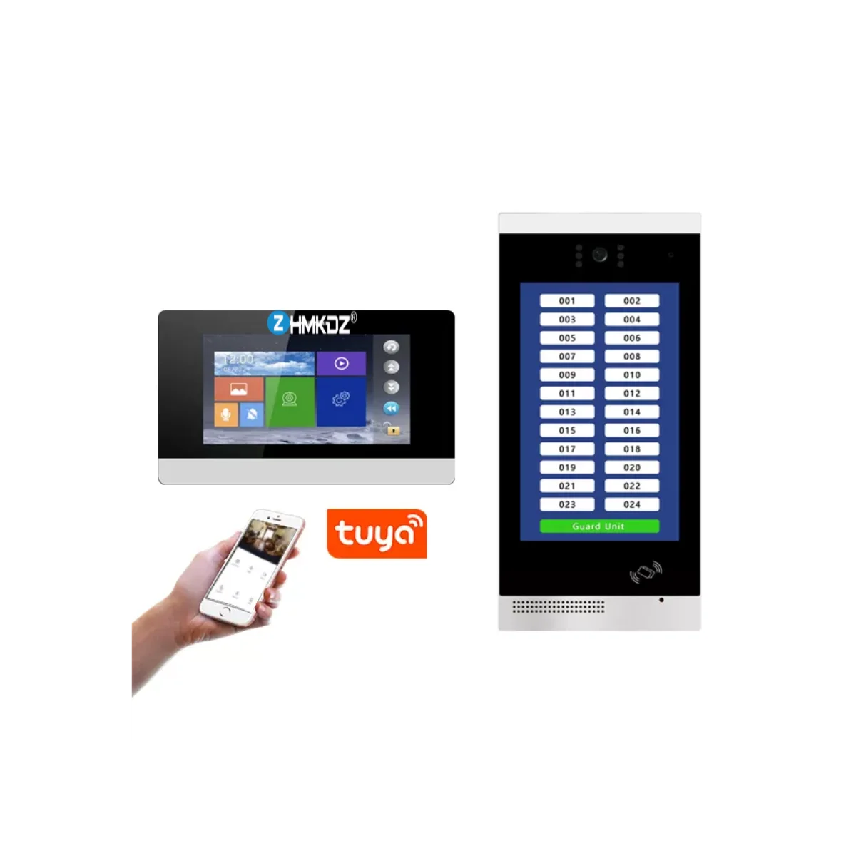 

Inch TUYA Intercom Smart Video Door Phone TCP/IP Apartment Video Intercom System