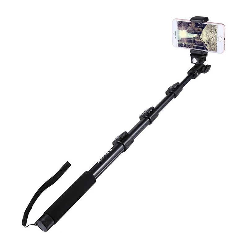 Купи 45 inch Aluminum Monopod Selfie Stick for GoPro Hero 11 10 9 8 7 6 5 Sjcam Xiaomi Eken DJI Action Cam Accessory за 1,259 рублей в магазине AliExpress