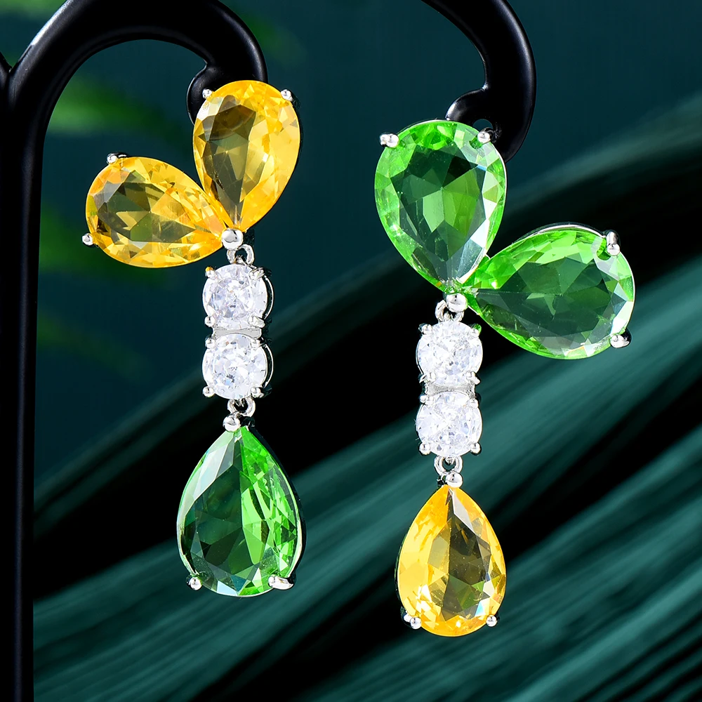 

Soramoore новые роскошные серьги в форме сердца для женщин Свадебная вечеринка CZ Дубай Свадебные серьги boucle d'oreille femme модный подарок для ювелирн...