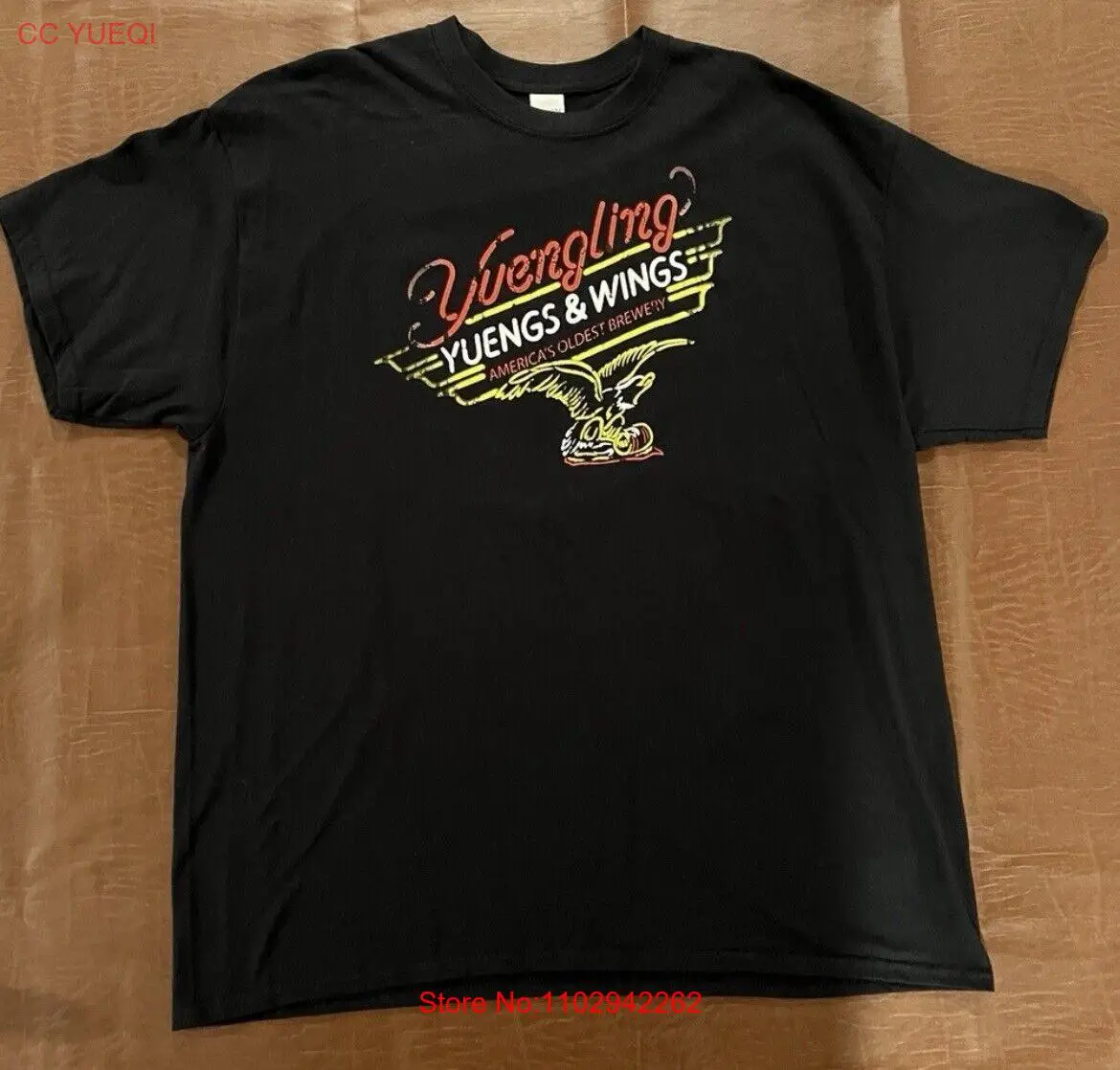 Yuengling Beer Yuengs &amp футболка Wings рубашка-Двусторонняя-размер XL