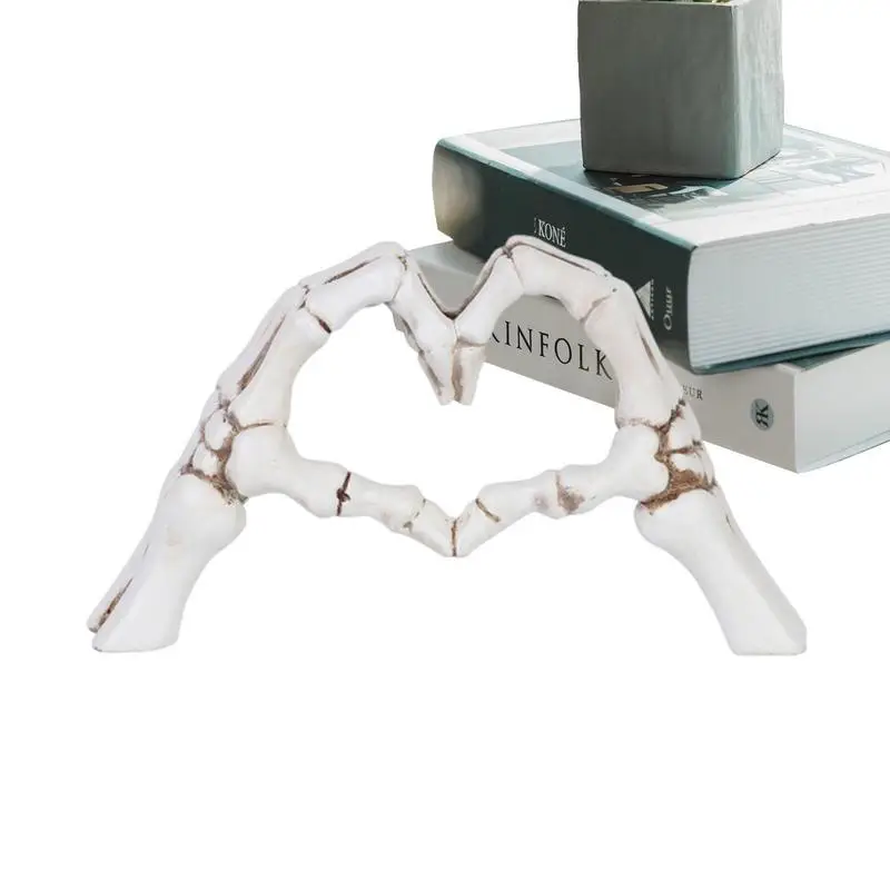 

Heart Shaped Hand Statue Resin Love Finger Figurines For Halloween Decoration Resin Figurines For Halloween Bedroom Home