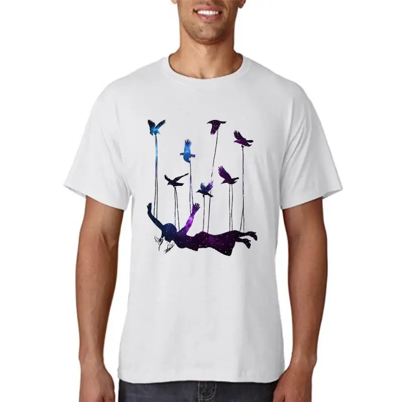 

Футболка женская с коротким рукавом, модная Повседневная рубашка с графическим принтом, в космическом стиле, в стиле 90-х, топ с графическим п...