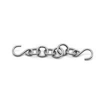 6xdb adjustable hook chain for car dent repair tool 9 in crowbar hook chain