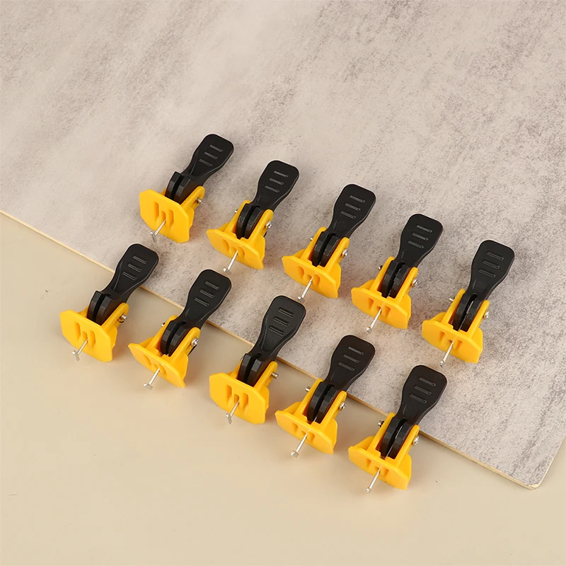 

10PCS Floor Tile Leveling System Clips Leveler Adjuster Set For The Tile Laying Fixing Flat Ceramic Wall Construction Tools Set