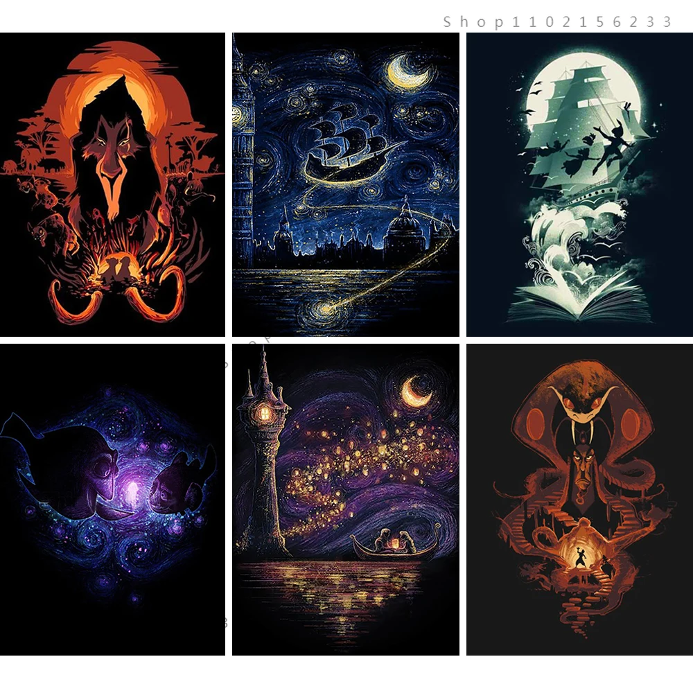 

Алмазная живопись Disney 5D вышивка стразами, Русалка Lion Peter, мультяшный персонаж, картина, Набор для вышивки крестиком, мозаика, домашний декор