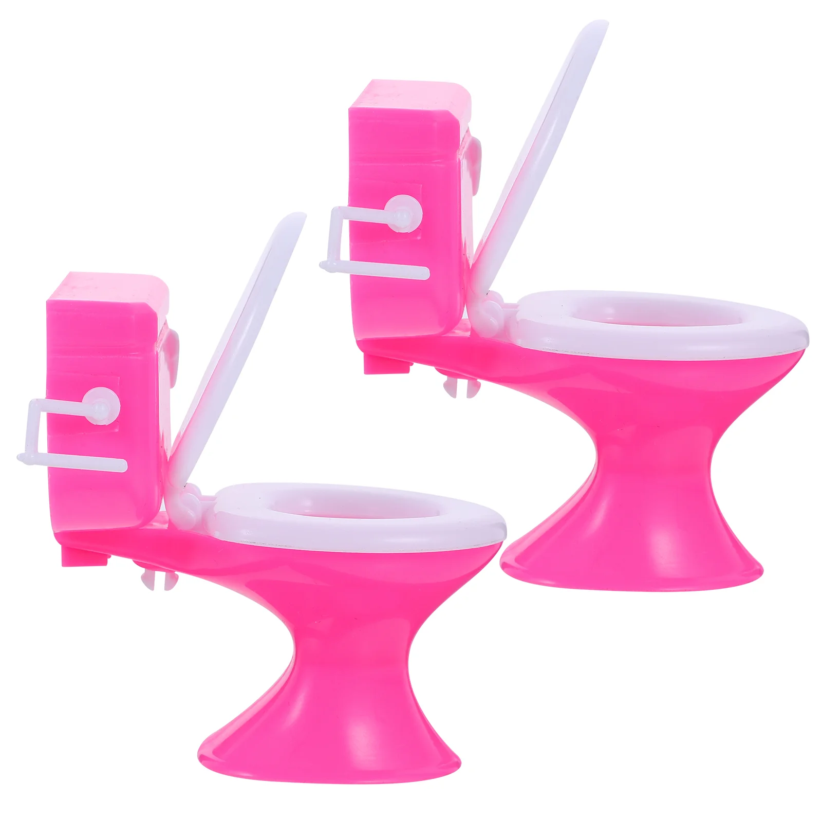 

2 шт., детский пластиковый мини-туалет для кукольного домика