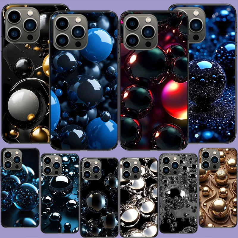 Фото Yuansu Ball Чехол для телефона для Iphone 17 Air 15 Pro 14 Plus 16 Pro Max 12 13 Mini 11 16E X XS Cover Cute Fundas №1
