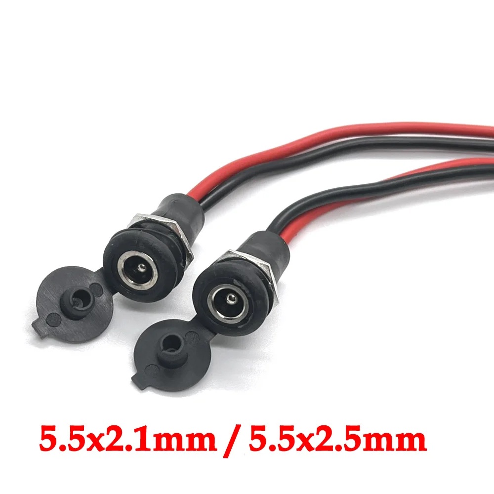 

Разъем питания постоянного тока 5,5*2,1 мм/5,5*2,5 мм, резьбовой переходник с внутренней резьбой, подходит для литиевых электрических автомобилей