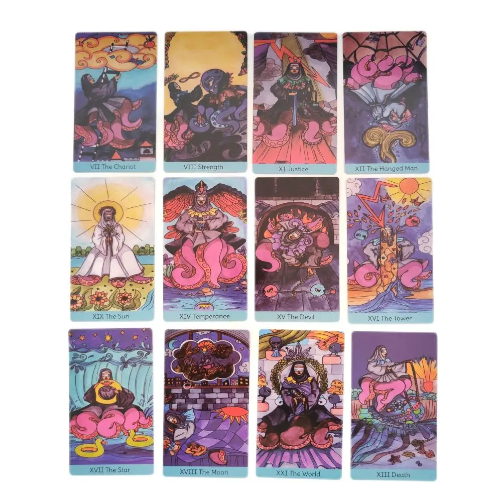 2022 Hot Sale 12x7cm Sea Witch Tarot 78 Cards/Set With English Guidebook For Family Friends Gift Entertainment Board Games enlarge