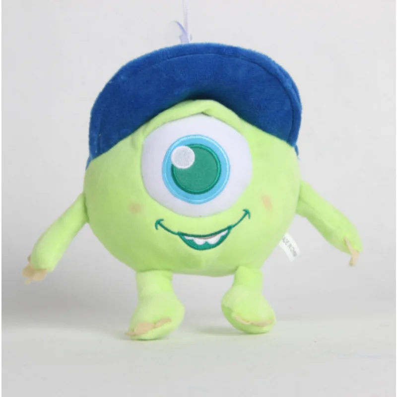 

20cm Cute Disney Pixar Monsters Inc University Mr.Q Mike Plush Doll Soft Stuffed Animals Kawaii Kids Toys Boy Girl Birthday Gift