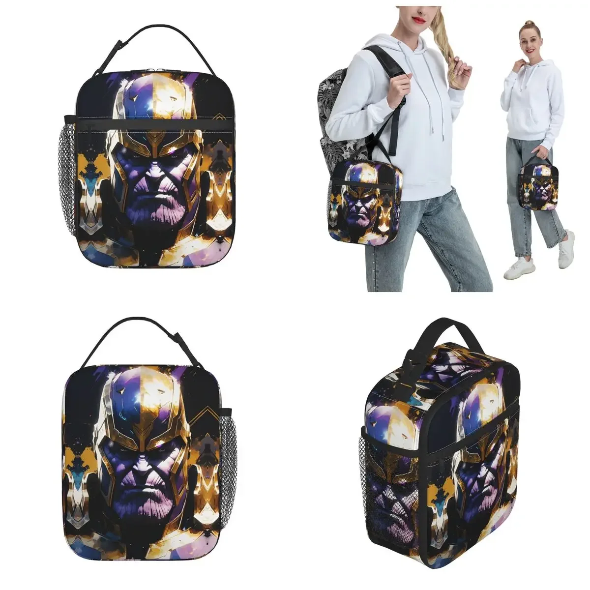 Thanos Ретро Сумка Для Обеда Герметичный Контейнер Еды Сумка-холодильник Мужчин И