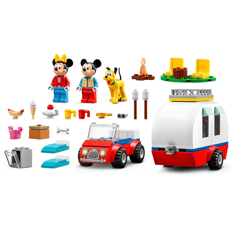 [100% оригинал] LEGO®Набор для кемпинга Микки и друзья Disney 10777 набор сборки Маус Минни