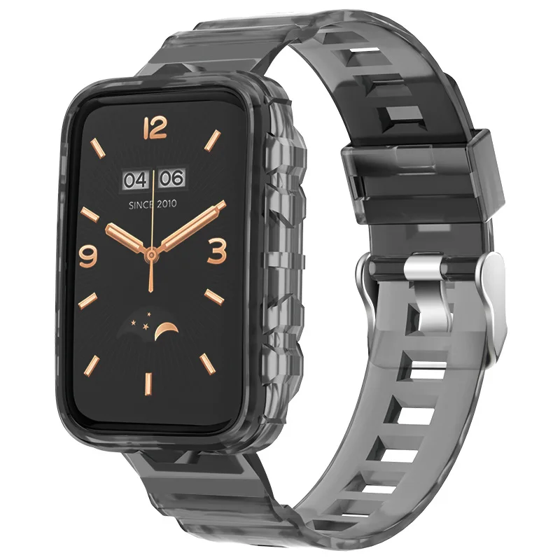 Transparent Watchband For Xiaomi Band 7 Pro Sport Bracelet with Protector Case Correa Wristband For Mi band 7 pro accessories