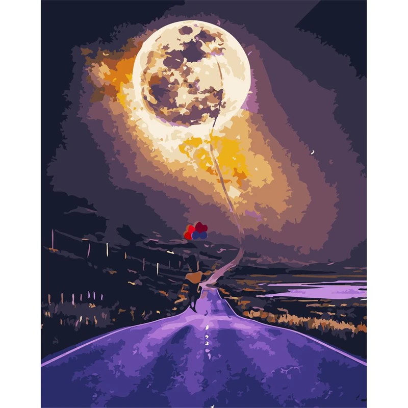 

No.946 Painting By Numbers DIY Oil Coloring Paint By Numbers Set Gift Drawing By Numbers Canvas Decor New Arrivals