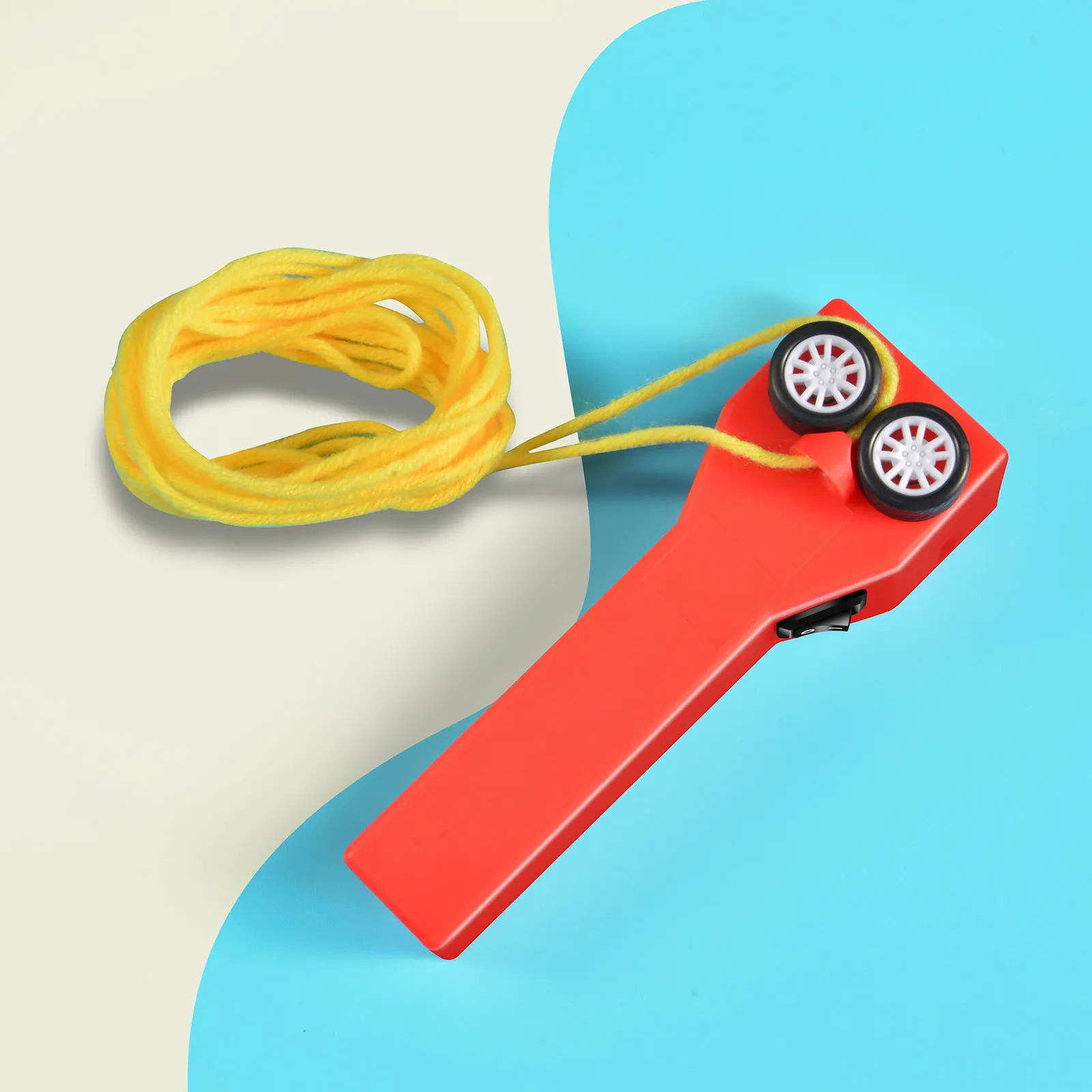 

Rope Launcher Thruster Fun String Rope Propeller with String Controller Random Color for Children Kids Gifts