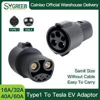 tesla type1 sae j1772 adapter tsl charger public charging connetor model 3ysx converter