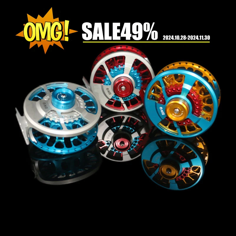 SHILTON-SR9 левая и правая металлическая Летающая Рыболовная катушка рыболовное