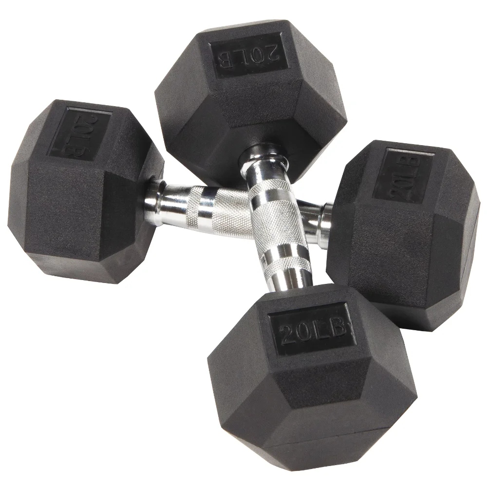 

Rubber Encased Hex Dumbbells Adjustable Dumbbell