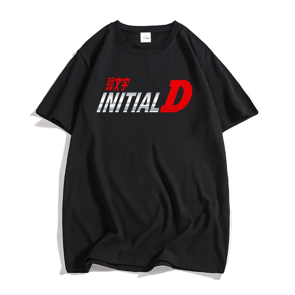 

Mens T Shirt Initial D AE86 Japan Anime Tshirts Cotton Fabric Tops Tees Customized T-shirts Japan Car Racer Lover Manga Clothes