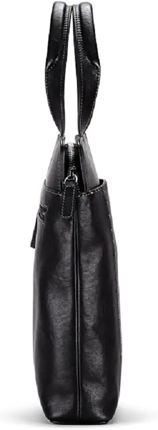 VANNANBA Genuine Leather Laptop Bag 18 Inch Large Capacity Computer Sleeve Case Waterproof Lightweight Briefcase with Handle