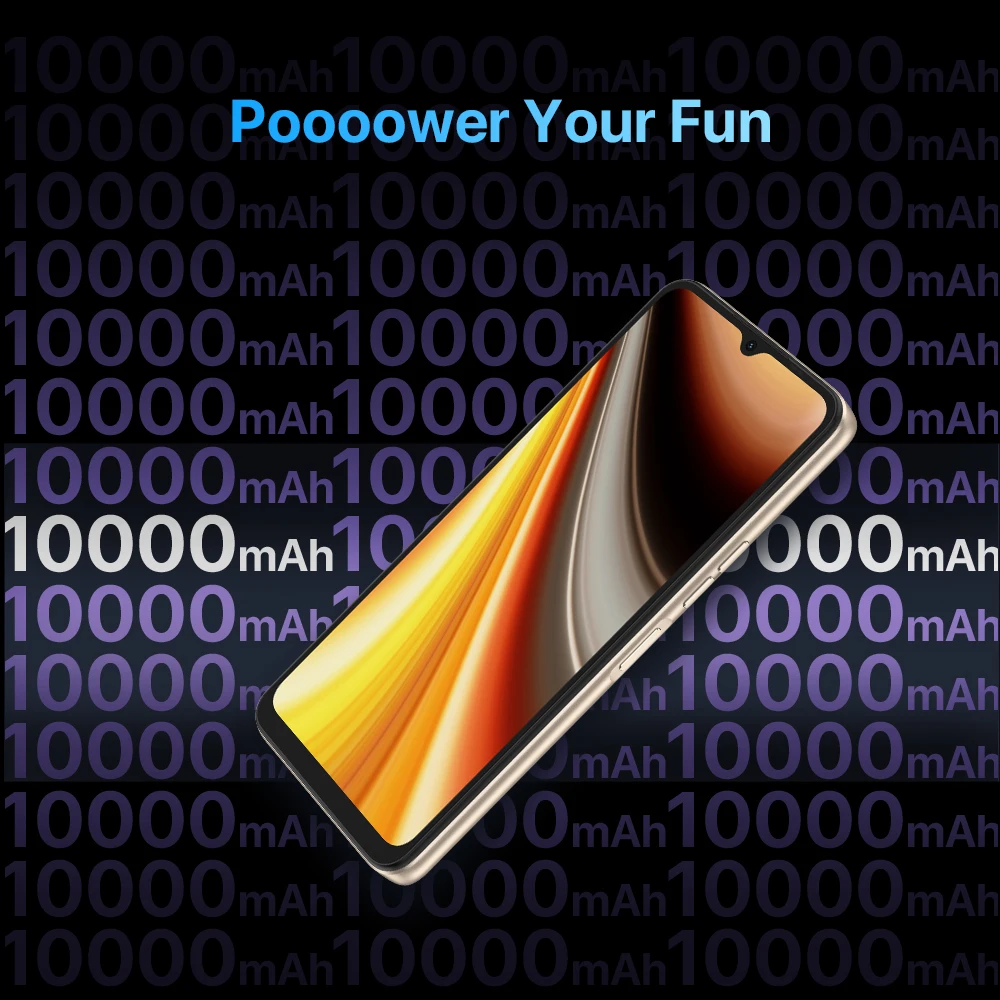 UMIDIGI Power 7 Max 6 дюймов Android 11 мобильные телефоны Unisoc T610 ГБ 128 смартфон 10000 мАч