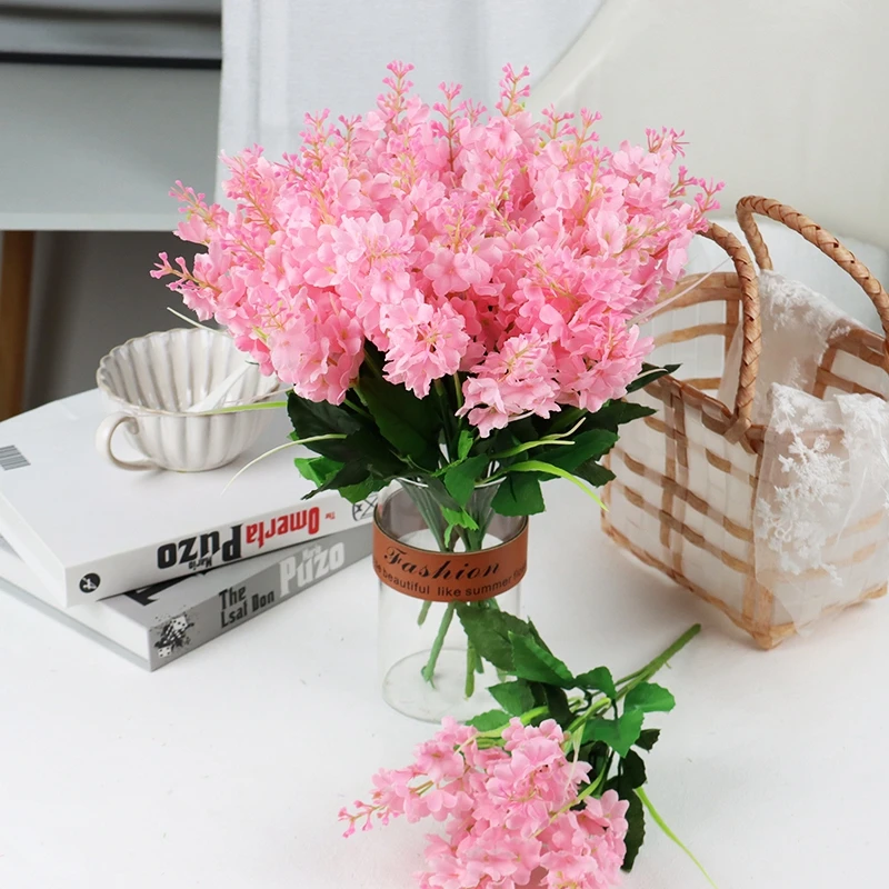 Искусственные цветы 35 см гиацинт искусственные растения | Дом и сад