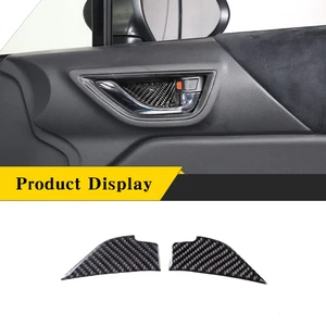 For Subaru BRZ 2022 Real Carbon Fiber （Soft） Car Inner Door Bowl Sticker Panel Cover Trim Parts Car Interior Accessories