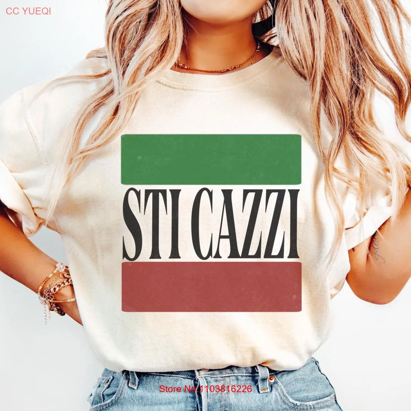 Футболка Sti Cazzi Italia Italian Pride Offensive Sayings s Inappropriate Nonna с длинными или короткими