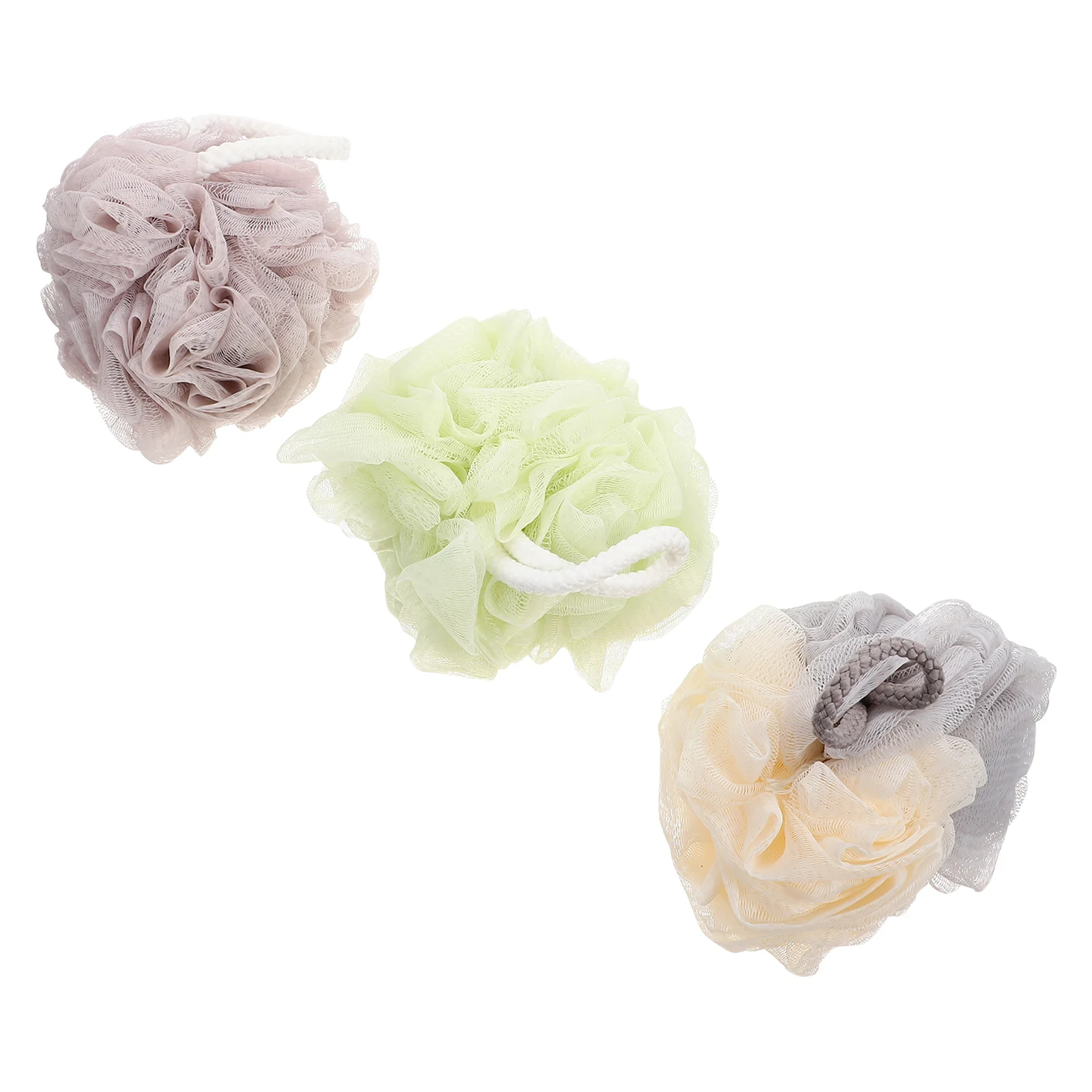 

3Pcs Showering Scrubber Body Scrubbers Supple Bathing Back Scrubbers for Home (Mixed Color)