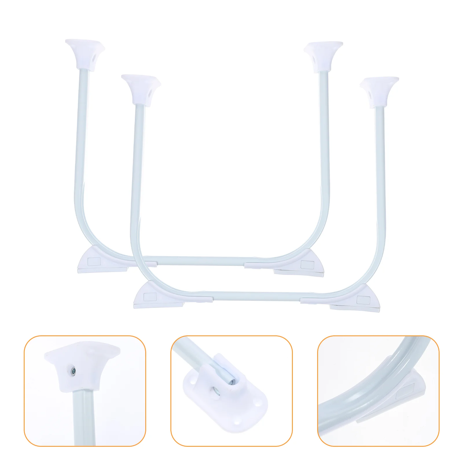 

2 Pcs Folding Stand Furniture Table Legs Bed Laptop Desk Legs Replace Outdoor Table Legs Metal Table Legs Home Depot