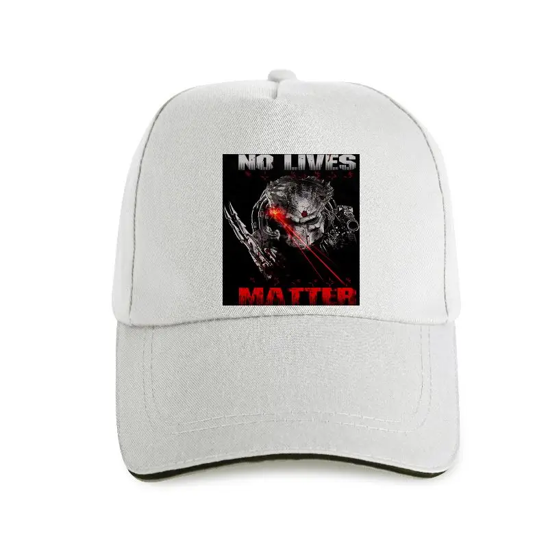 

new cap hat 100% Cotton Custom Design Casual No Lives Matter Baseball Cap Predator Face Halloween Alien Women Tshir