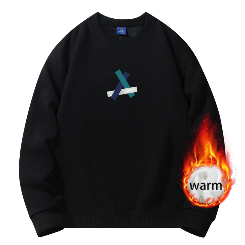 

Свитер мужской зимний с круглым вырезом, 2023 хлопок