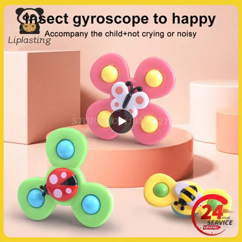 

Zhuanzhuanle Suction Cup Spinner Toy Spinning Top Suction Cups Spinning Toy Spinner Cultivate Concentration Insect Spinning Top